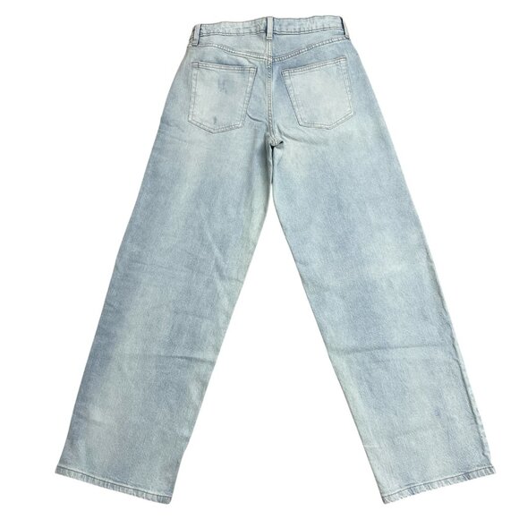 WILD FABLE JEANS DETACH WAIST LIGHT WASH 90'S RELAXED STRAIGHT MID RISE BLUE NWT - Picture 4 of 12